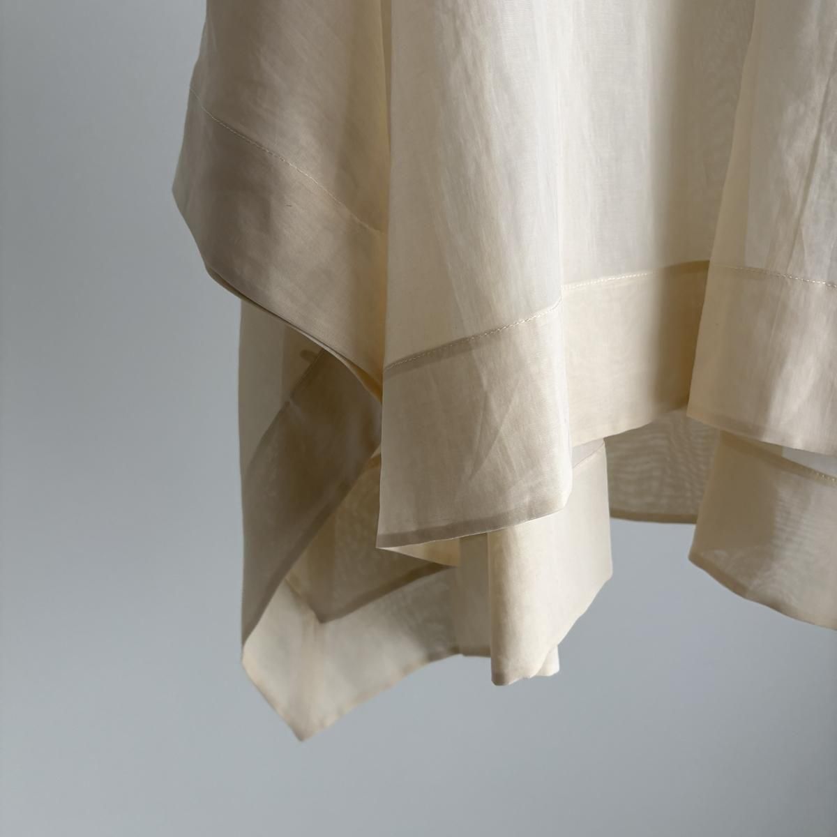 TENNE HANDCRAFTED MODERN organza short cape coat /004*SL#IT