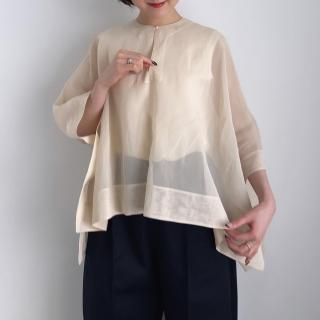 TENNE HANDCRAFTED MODERN organza short cape coat /004*SL#IT