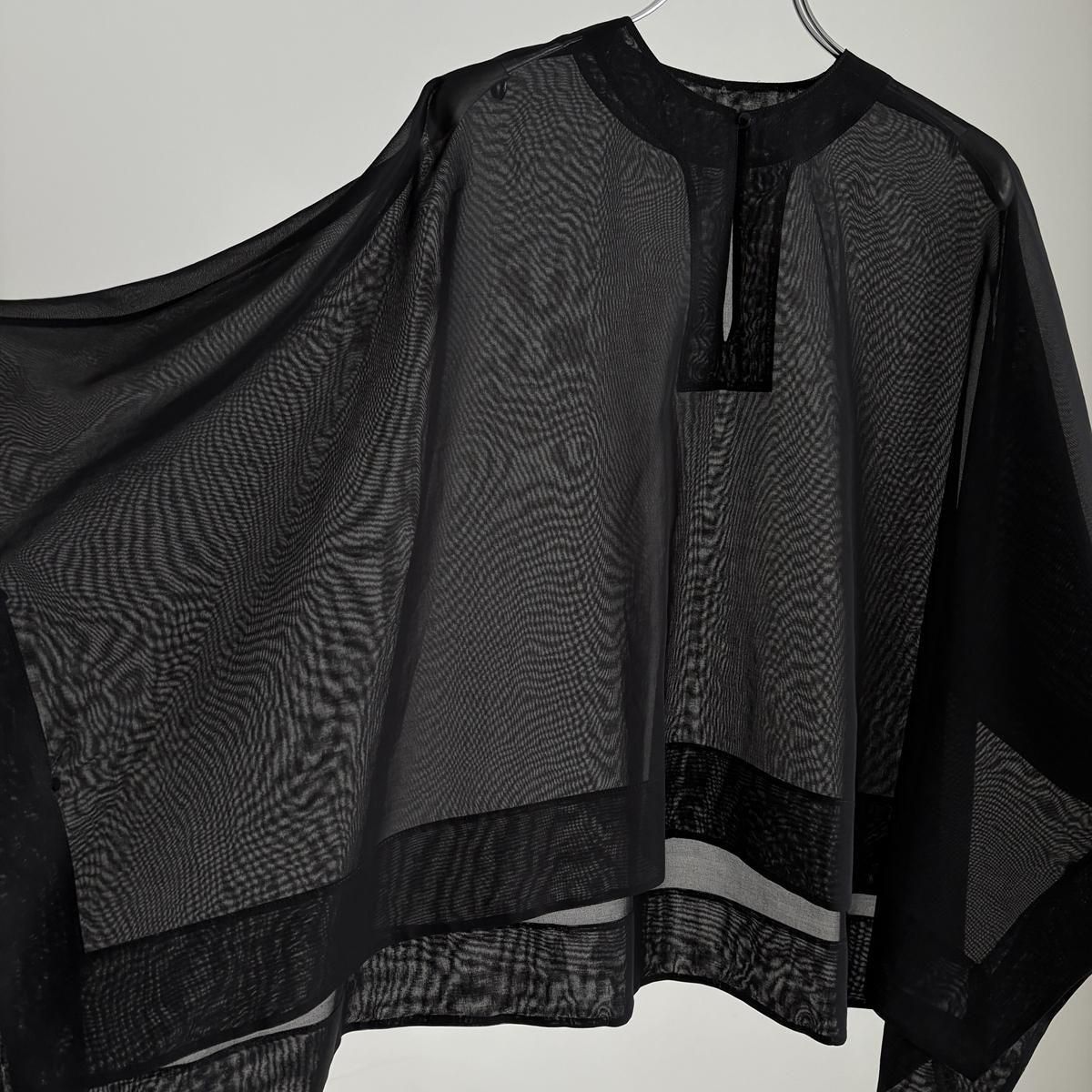 TENNE HANDCRAFTED MODERN organza short cape coat /004*SL#IT