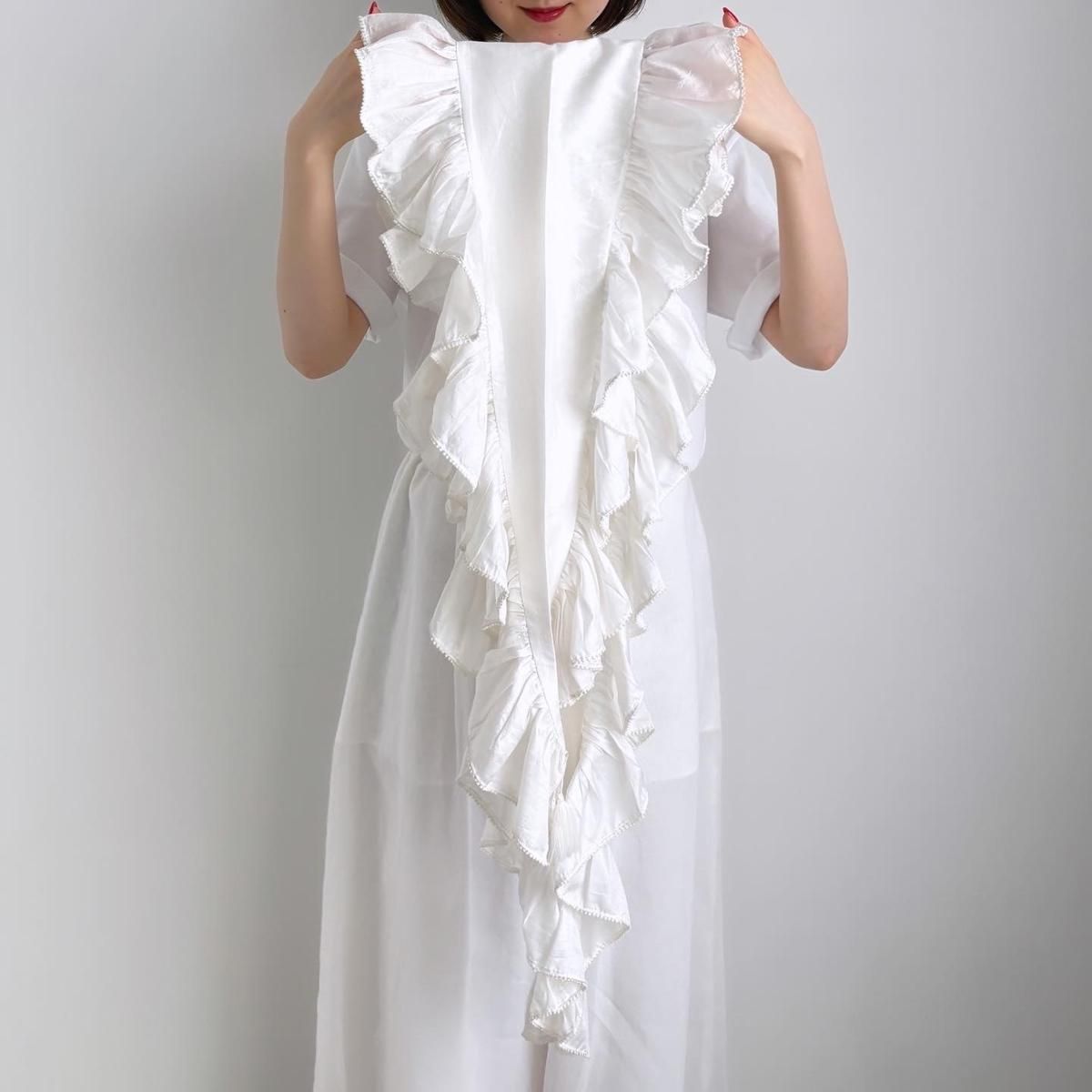 BUNON Kahdi Silk Ruffle Stole/BN2541*SF#IT - ARTHUR FASHION