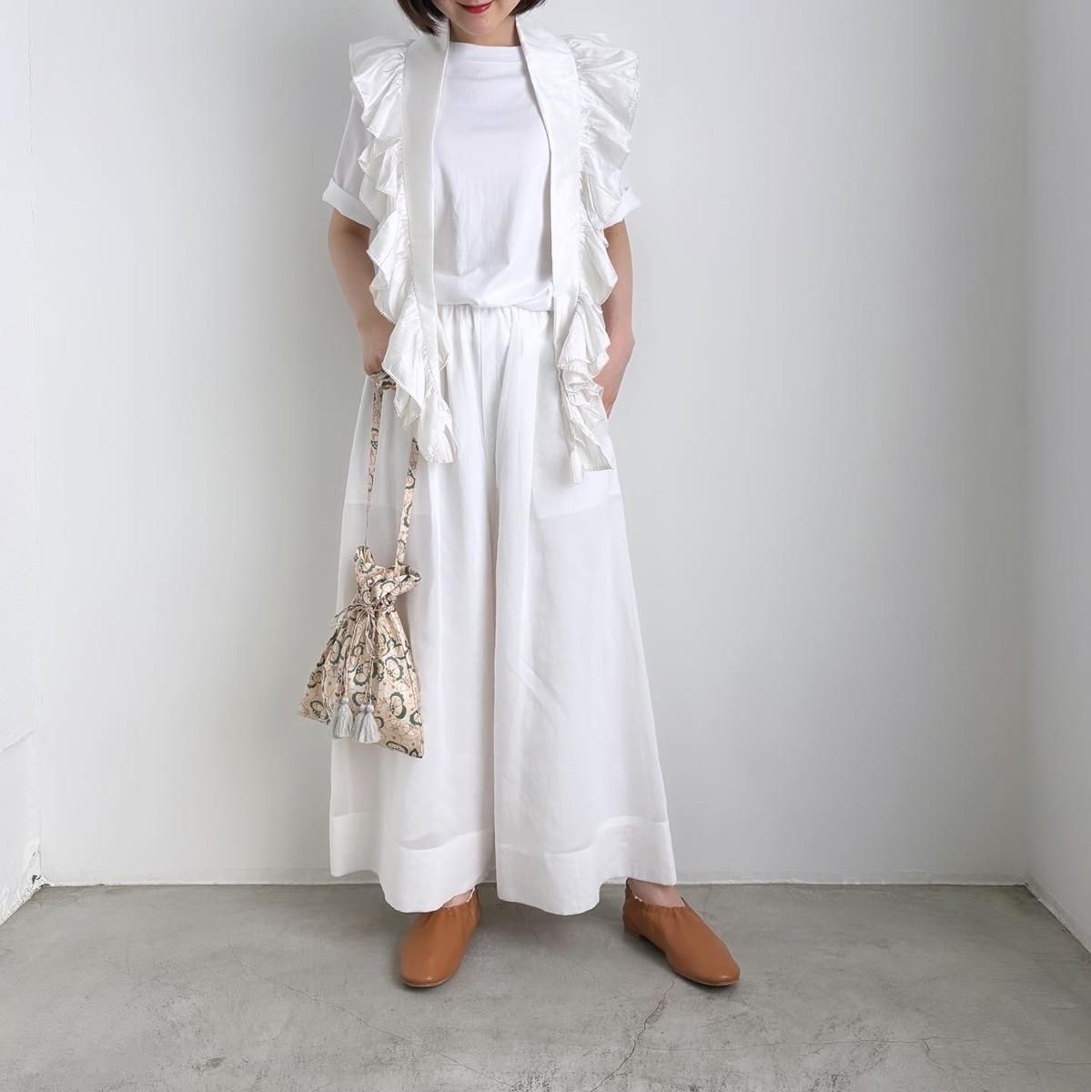 BUNON Kahdi Silk Ruffle Stole/BN2541*SF#IT - ARTHUR FASHION