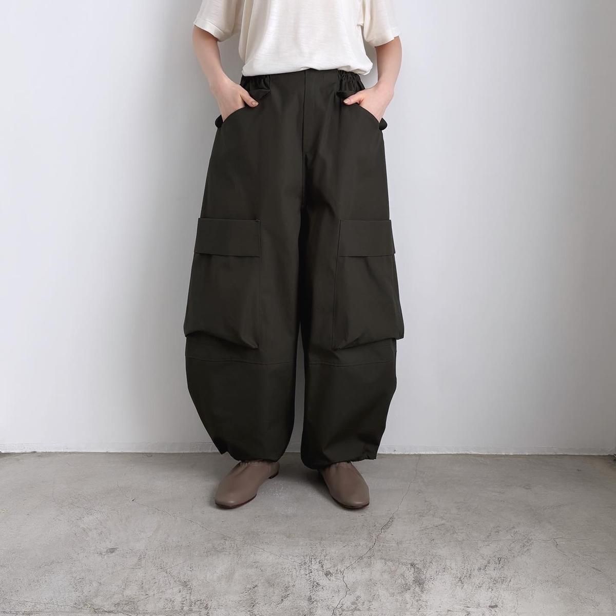 TENNE HANDCRAFTED MODERN military barrel pants(ventile