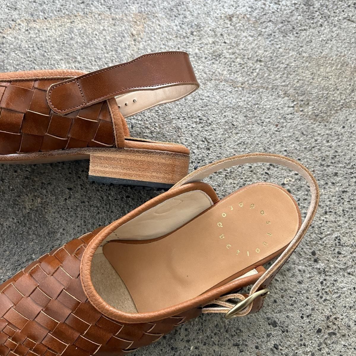 Post Production Face Sandal (Mesh Hand dyed cow)*SD#IT