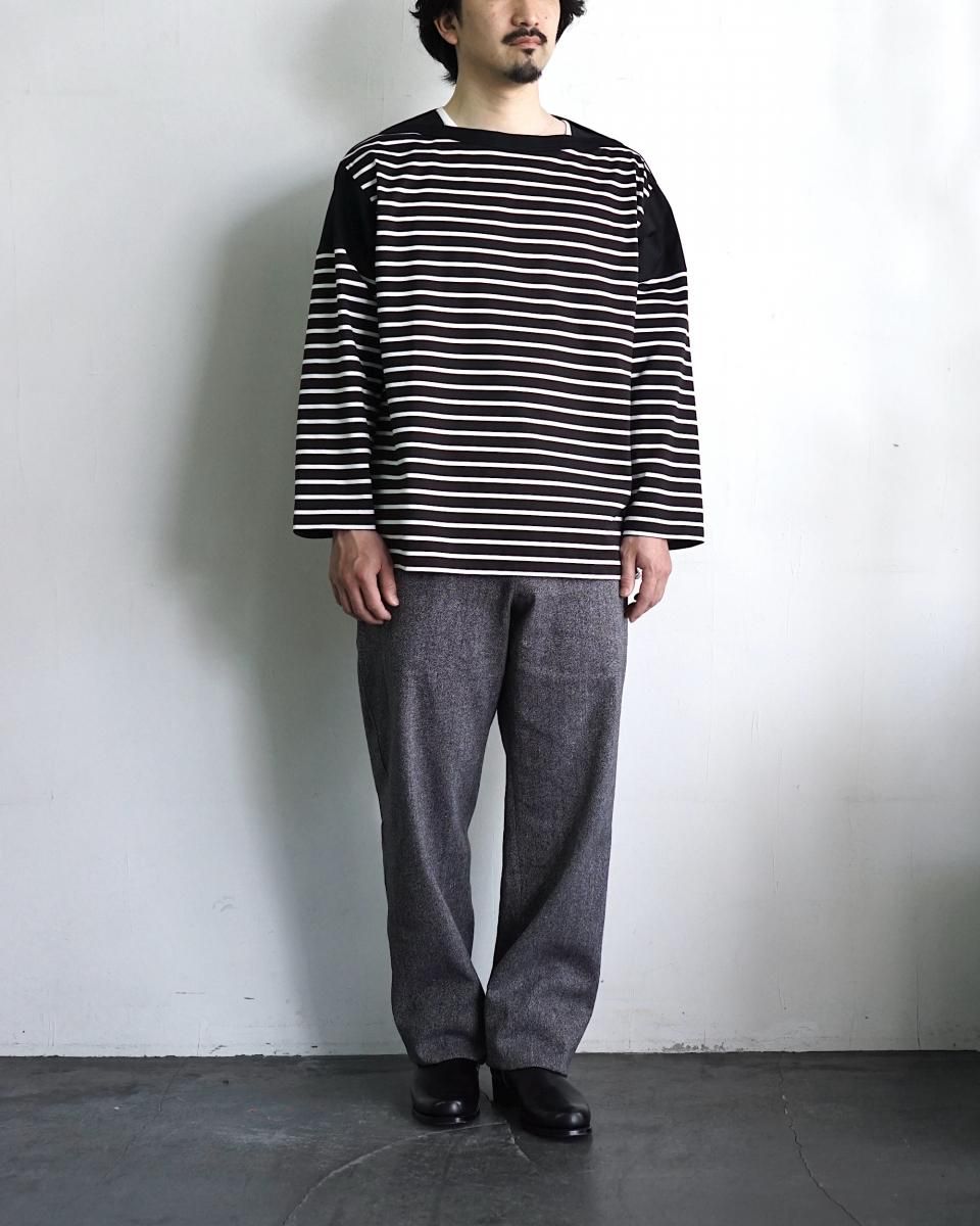 ANSNAM Rivverun Border 9/10 Sleeve T-Shirt / AN25SS20*CL#GH