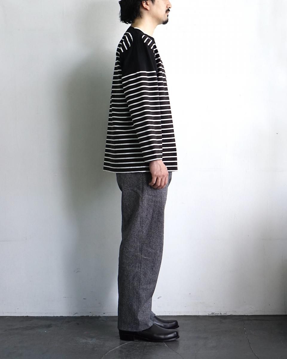 ANSNAM Rivverun Border 9/10 Sleeve T-Shirt / AN25SS20*CL#GH