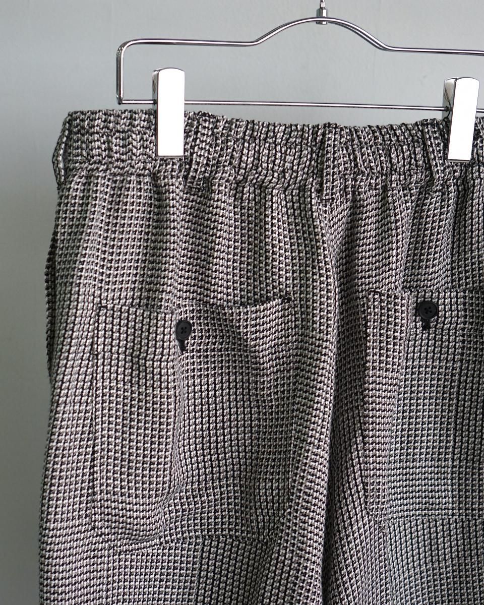 25SS nonnotte Elastic Baggy Shorts Trousers (African Glen Check
