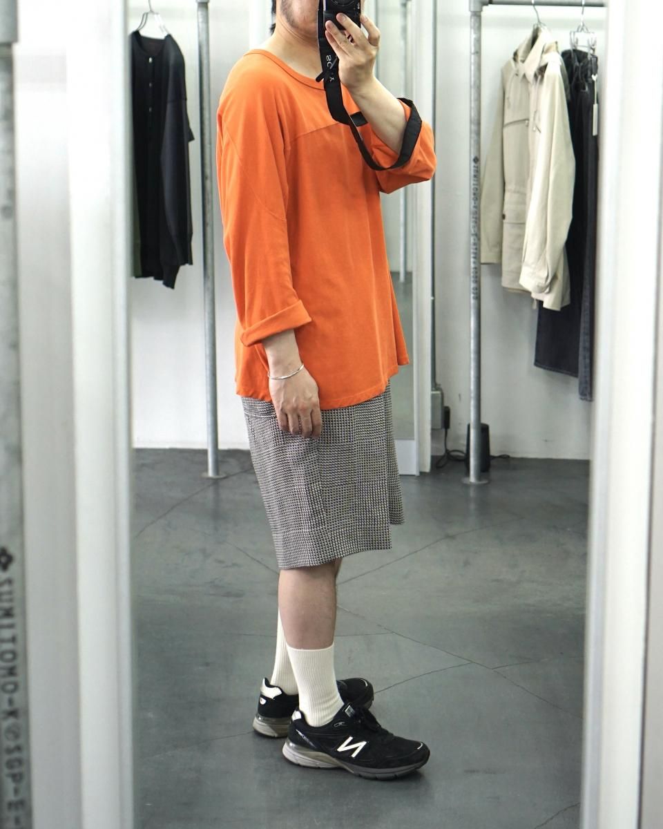 25SS nonnotte Elastic Baggy Shorts Trousers (African Glen Check