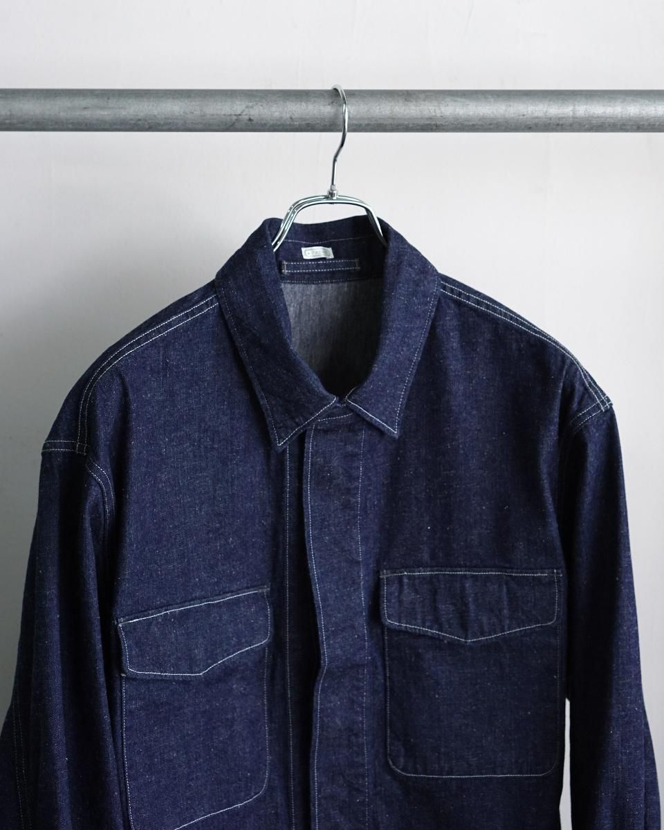 A.PRESSE 2025 Style 2 Royal Canadian Navy Denim Work Jacket