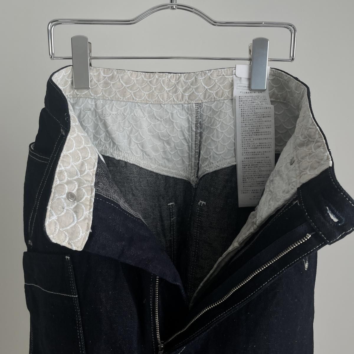 最終価格！mina perhonen デニムロングスカートindigo34 mina perhonen always(オールウェイズ) デニムロングスカート