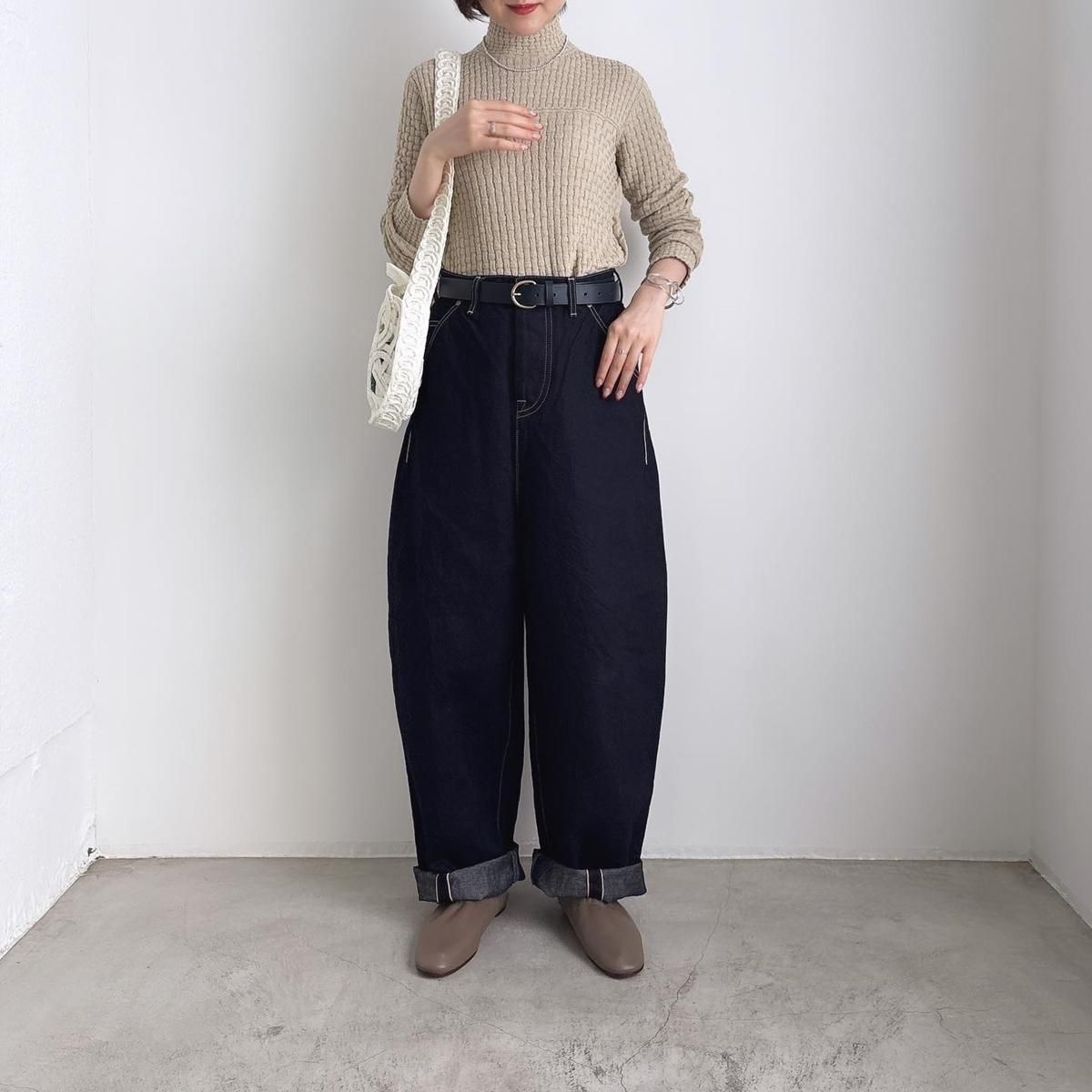 【新品未使用】always バルーンワイド 32 ブルー always バルーンワイドデニム - minä perhonen