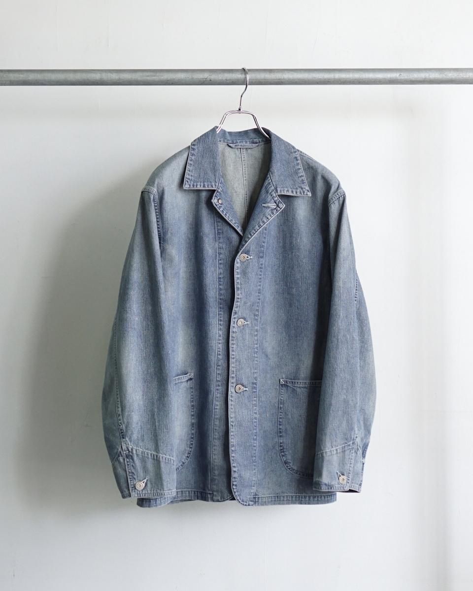 25AW ULTERIOR FADED LIGHT DENIM COVERALL / USH65-KC200-B*BR