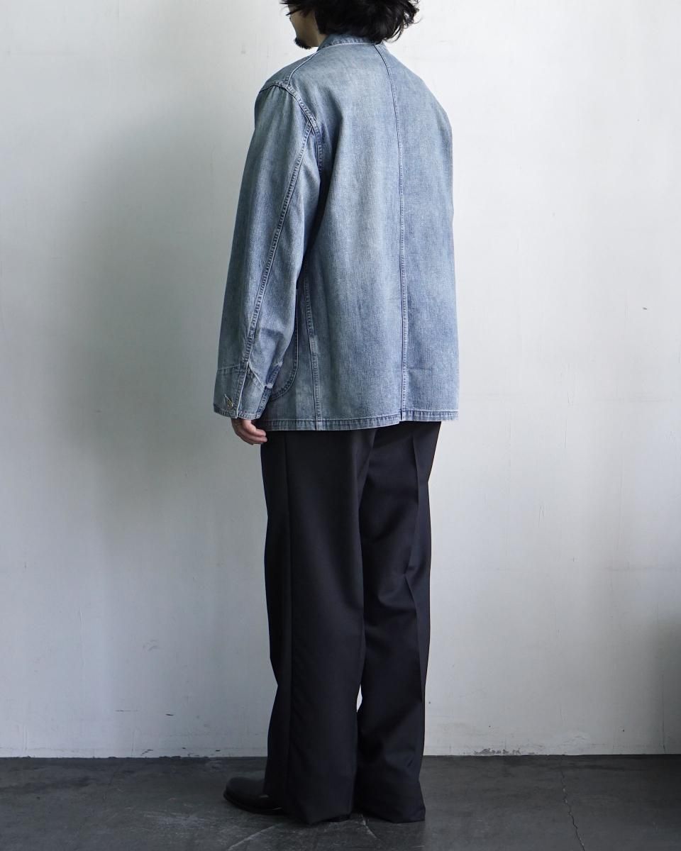 25AW ULTERIOR FADED LIGHT DENIM COVERALL / USH65-KC200-B*BR