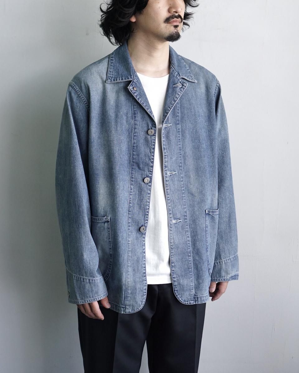 25AW ULTERIOR FADED LIGHT DENIM COVERALL / USH65-KC200-B*BR
