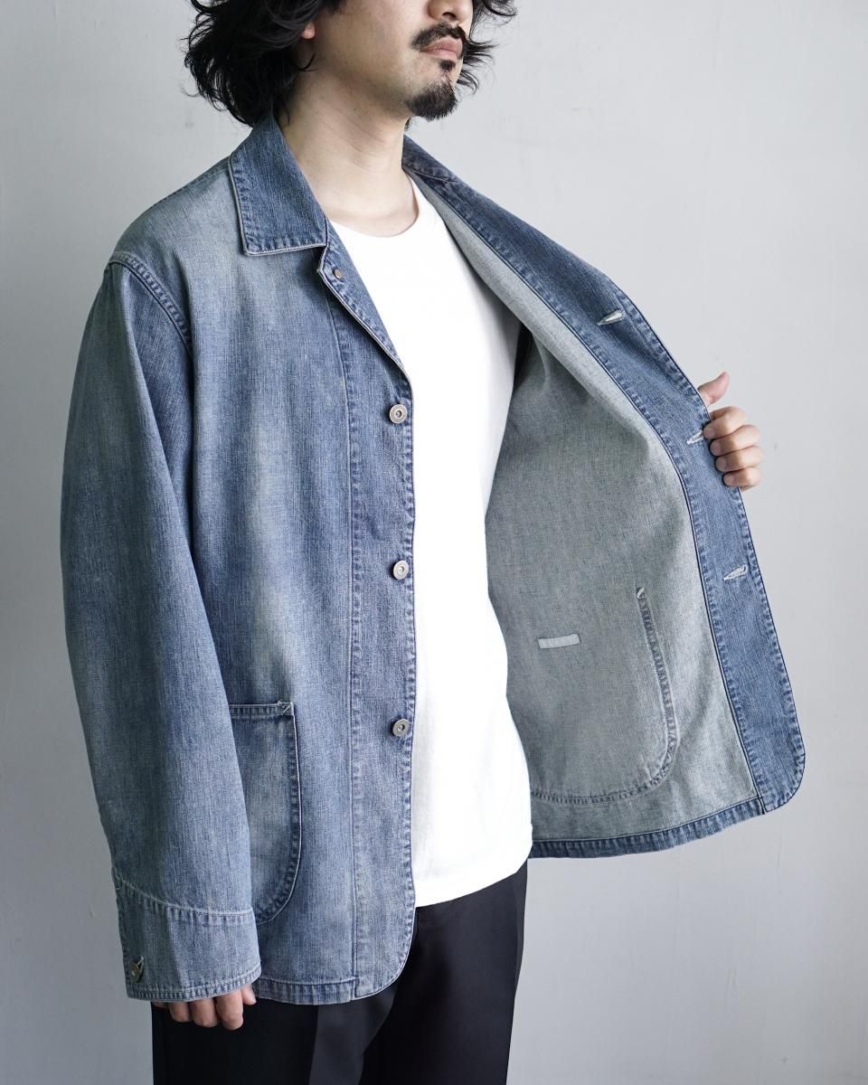 ジャケット・アウター ULTERIOR#25AW#FADED LIGHT DENIM#COVERALL FADED LIGHT DENIM COVERALL[FADED BLUE] | 1LDK (ワンエル