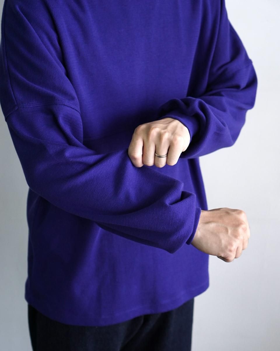 トップス ULTERIOR C/CASH HONEYCOMB FOOTBALL TEE 4 ULTERIOR アルテリア】 C/CASH HONEYCOMB FOOTBALL TEE / ROYAL