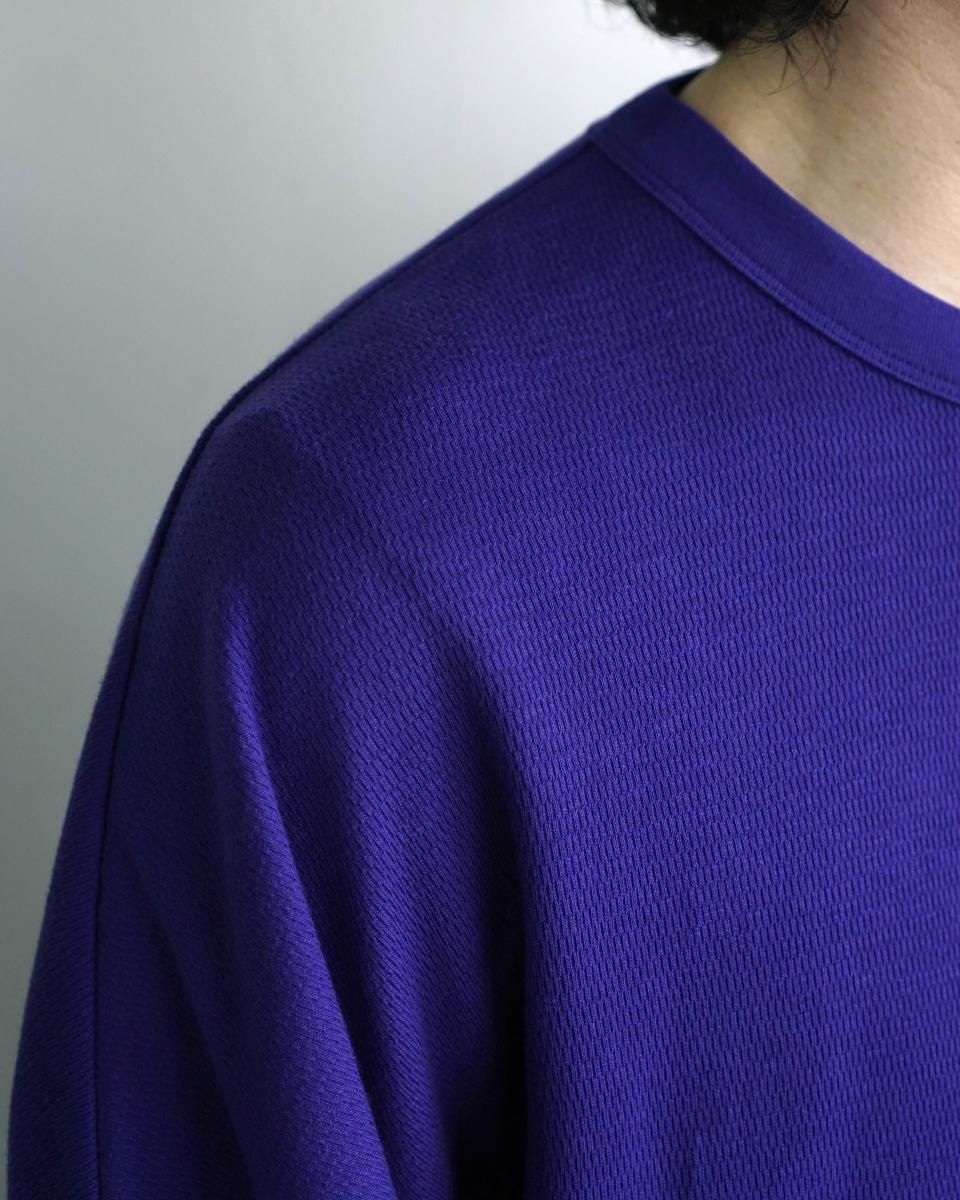 25AW ULTERIOR C/CASH HONEYCOMB FOOTBALL TEE / UCS99-KC220*CL