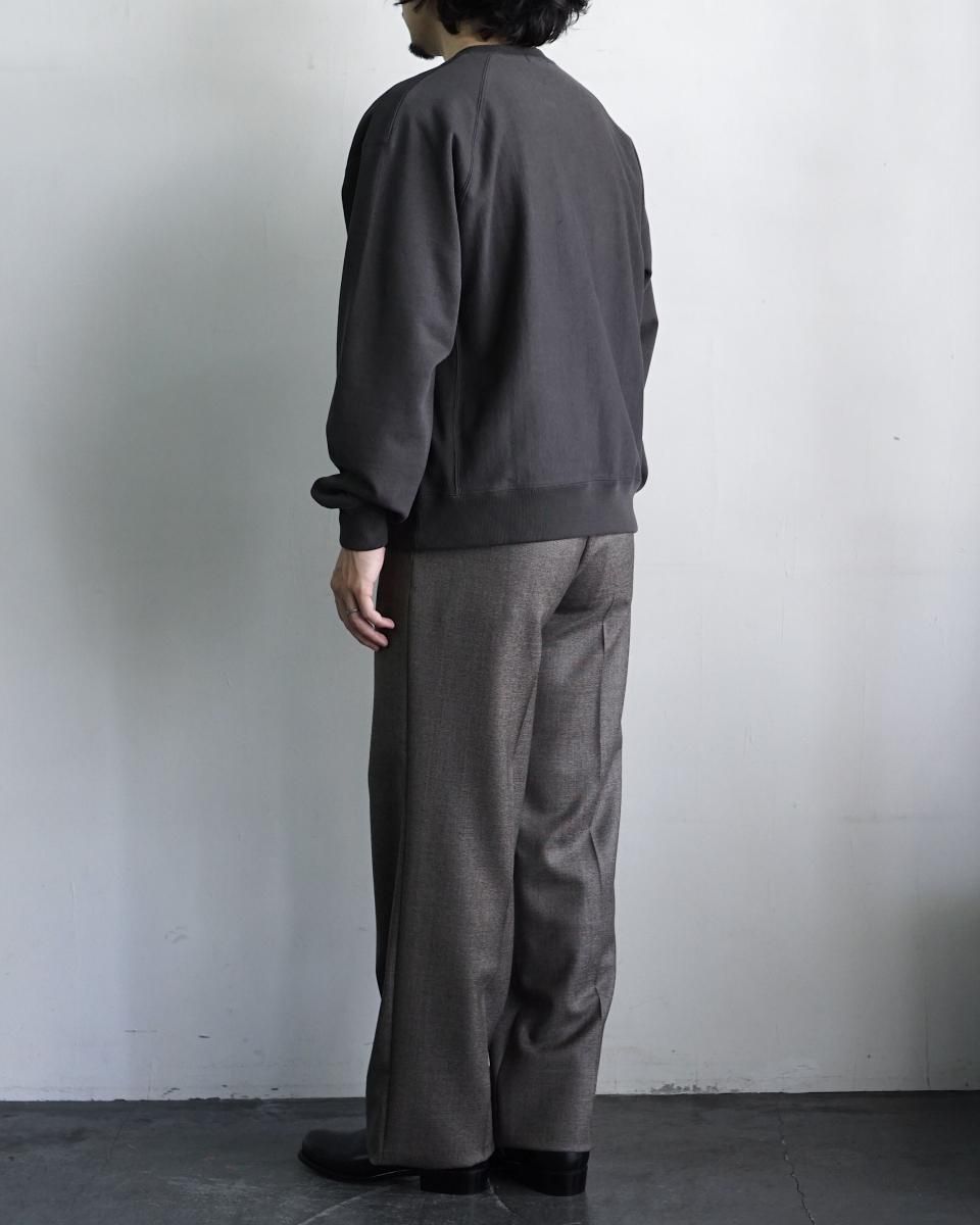 トップス ULTERIOR FADED SILKY TERRY SWEAT SHIRT ULTERIOR”FADED SILKY TERRY RW SWEAT SHIRT DUSTY OLIVE