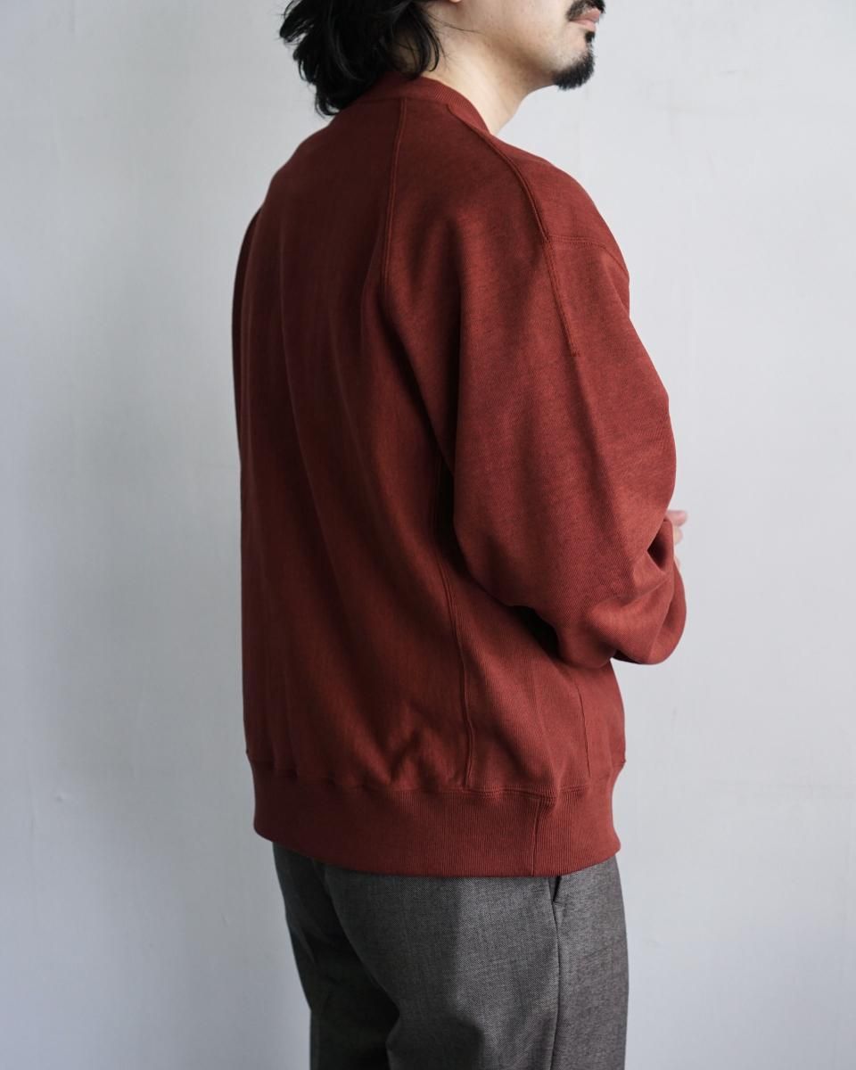 25AW ULTERIOR FADED SILKY TERRY RW SWEAT SHIRT / UCS94-KC125
