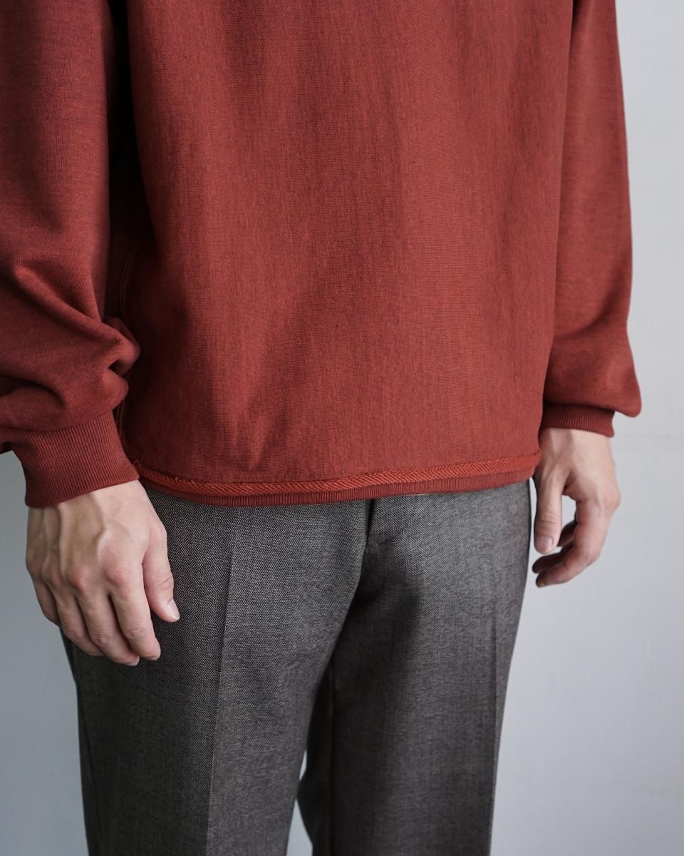 25AW ULTERIOR FADED SILKY TERRY RW HALF ZIP P/O / UCS95-KC125*CL