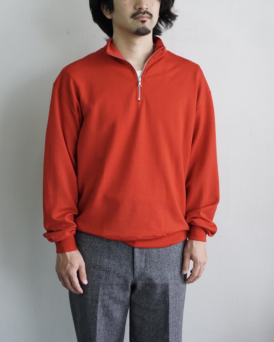 25AW AURALEE LIGHT WOOL SWEAT HALF ZIP P/O / A25AP01WU*CL#GH