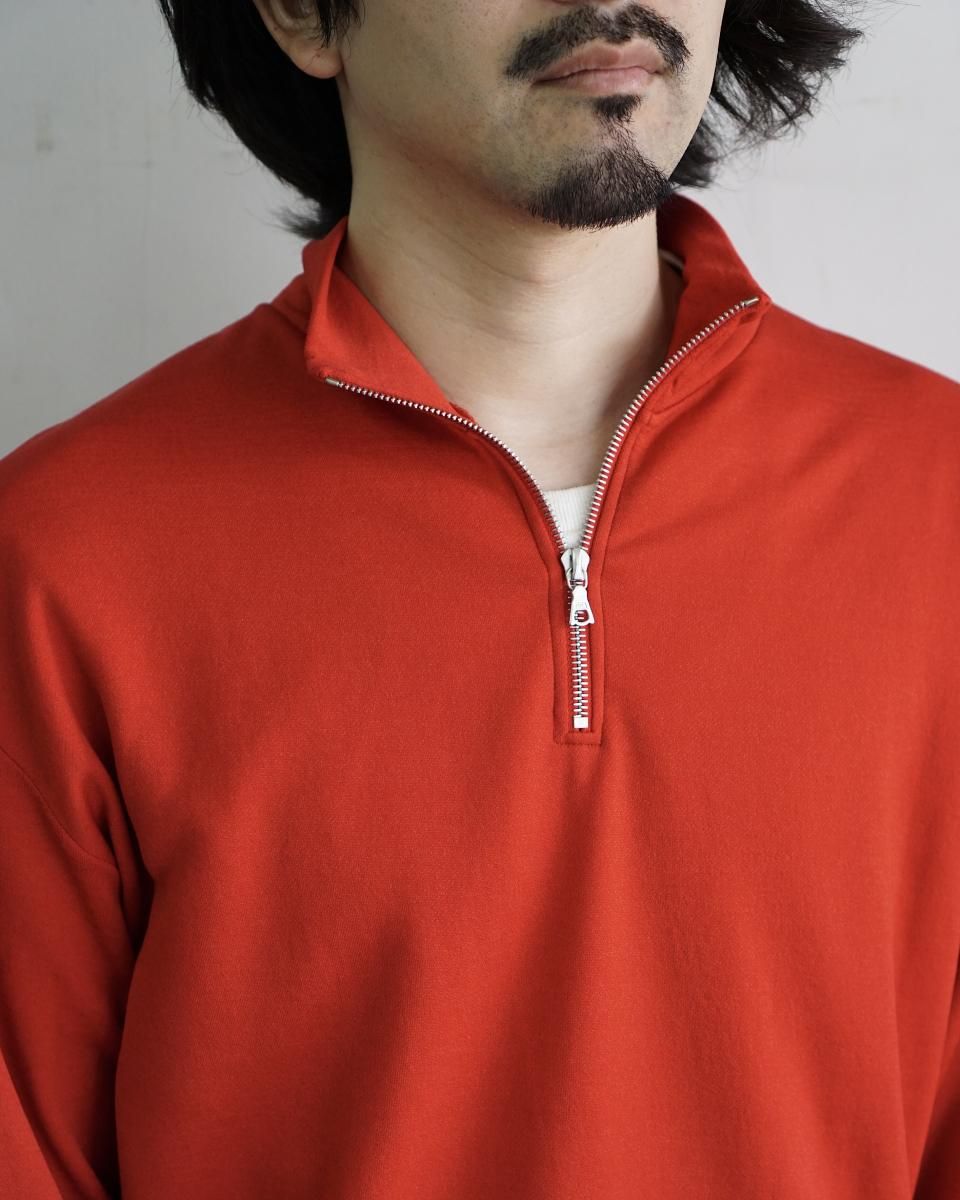 25AW AURALEE LIGHT WOOL SWEAT HALF ZIP P/O / A25AP01WU*CL#GH