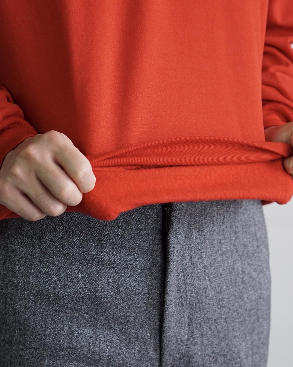 25AW AURALEE LIGHT WOOL SWEAT HALF ZIP P/O / A25AP01WU*CL#GH