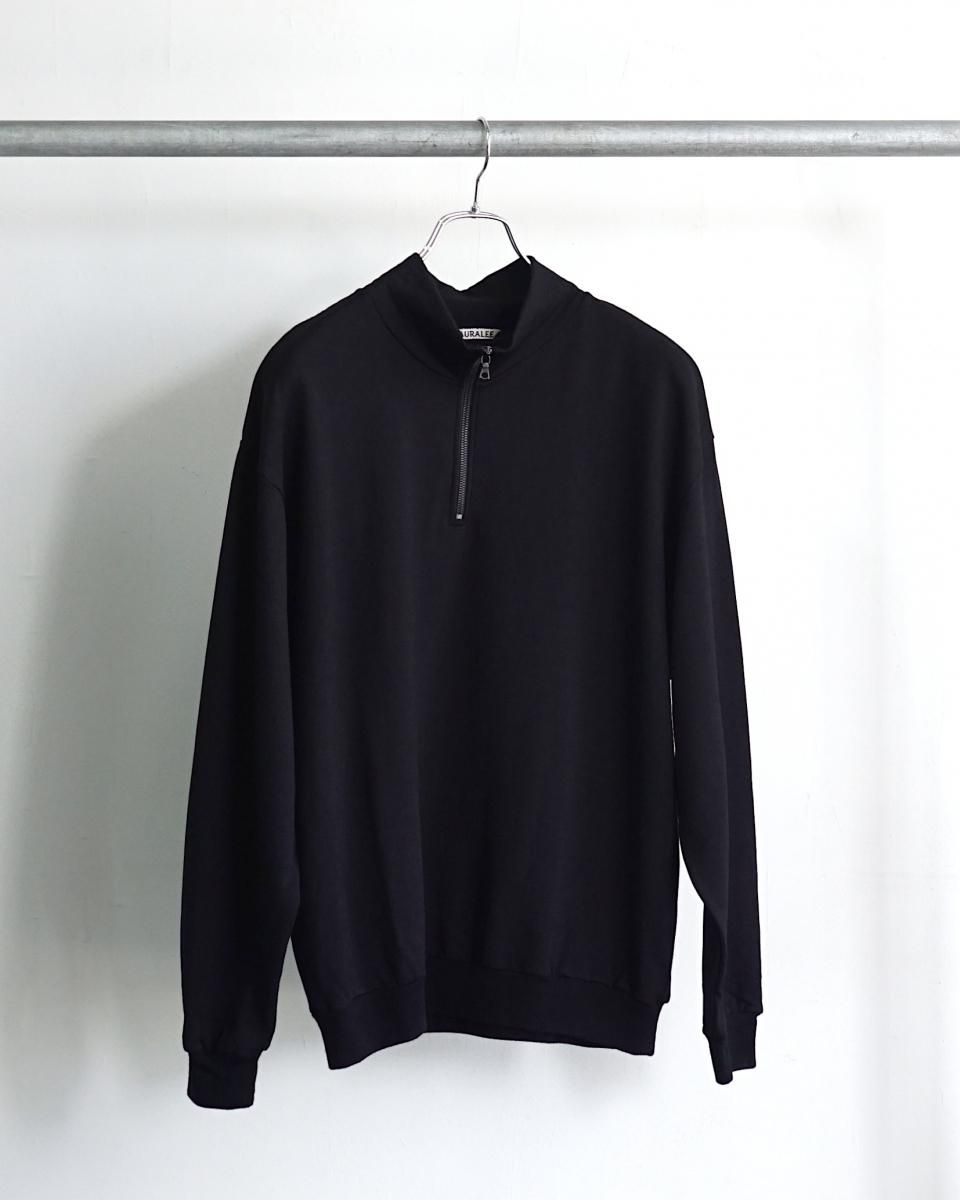auralee 25SS LIGHT WOOL セットアップ AURALEE LIGHT WOOL SWEAT HALF ZIP P/O #PALE LIME [A25AP01WU
