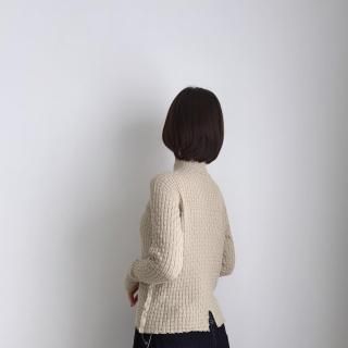 ONICA  cotton-boucle basket top/Oni-050*KN#IT