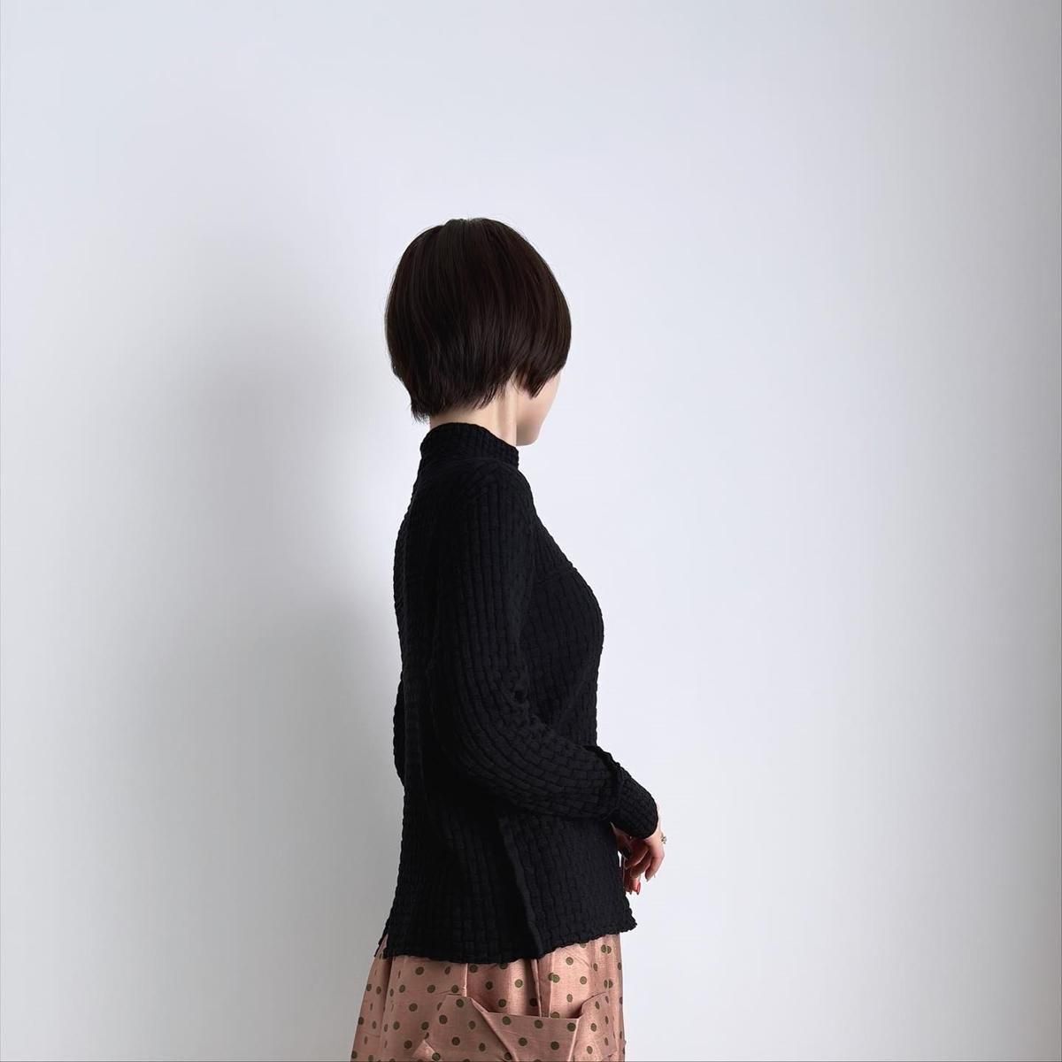 ONICA cotton-boucle basket top/Oni-050*KN#IT - ARTHUR