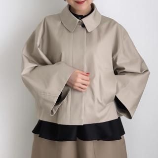 10 HANDCRAFTED MODERN ventile short cape coat/0016*CT#IT