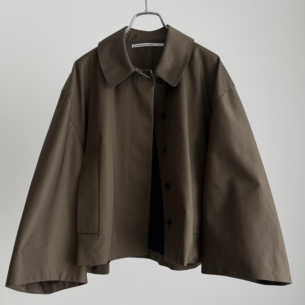 TENNE HANDCRAFTED MODERN ventile short cape coat/0016*CT#IT