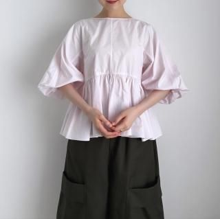 10 HANDCRAFTED MODERN volume sleeve gather pullover (THOMAS MASON) /0019*SL#IT