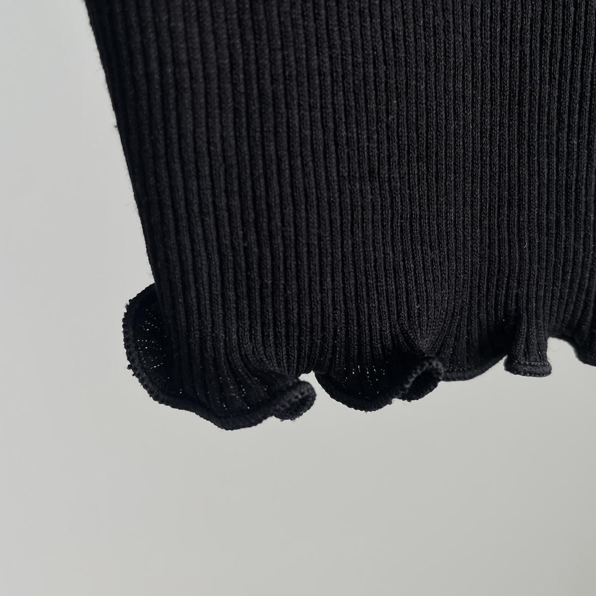 ROSEMUNDE シルクハイネックレース長袖カットソー/5023*CS#IT