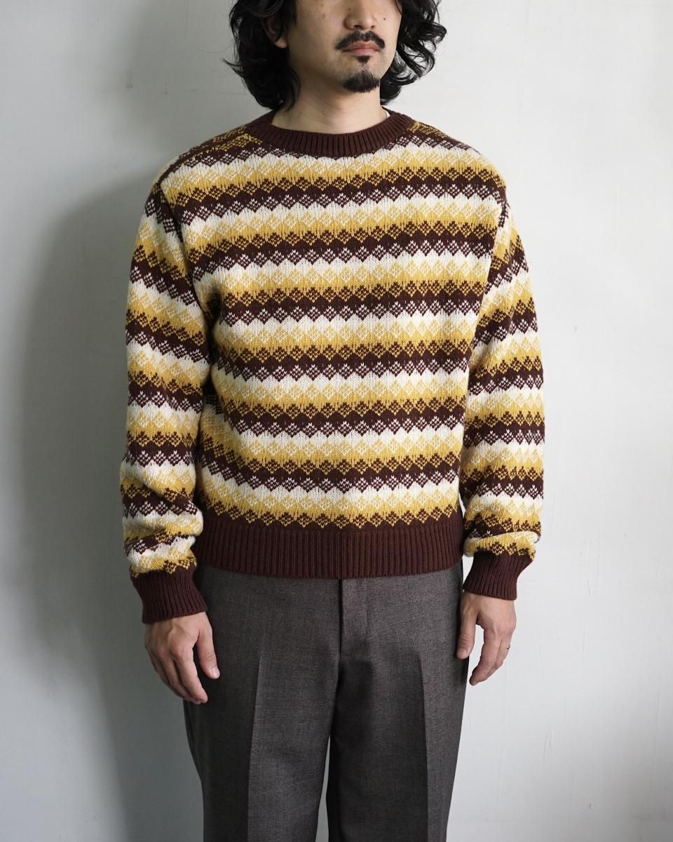 25AW AURALEE CASHMERE JACQUARD KNIT P/O / A25AP02EC*KN#GH
