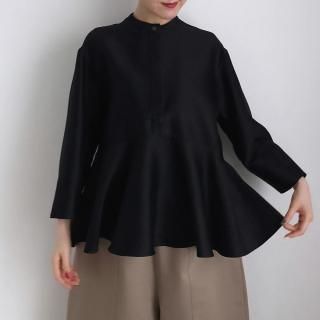 10 HANDCRAFTED MODERN silk wool frill shirt /0018*SL#IT