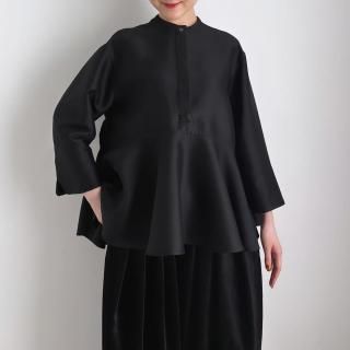 10 HANDCRAFTED MODERN silk wool frill shirt /0018*SL#IT