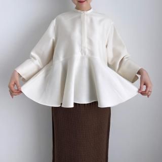 10 HANDCRAFTED MODERN silk wool frill shirt /0018*SL#IT