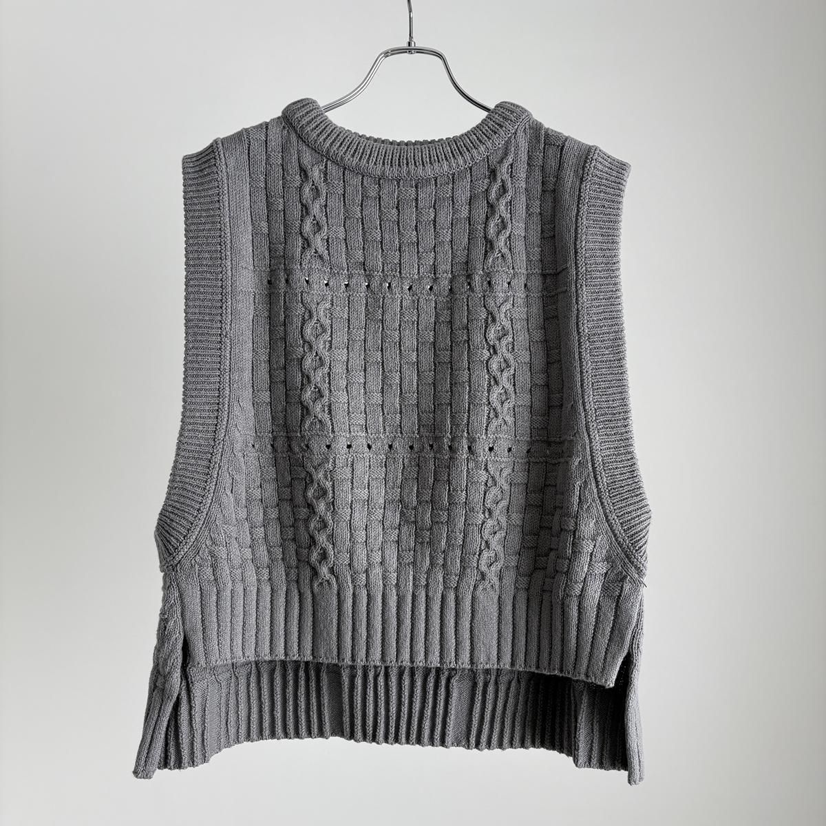 ◆新品◆22ss◆ROTOL◆REBUILD KNIT VEST◆再構築 glitter knit vest｜muller of yoshiokubo(ミュラーオブ