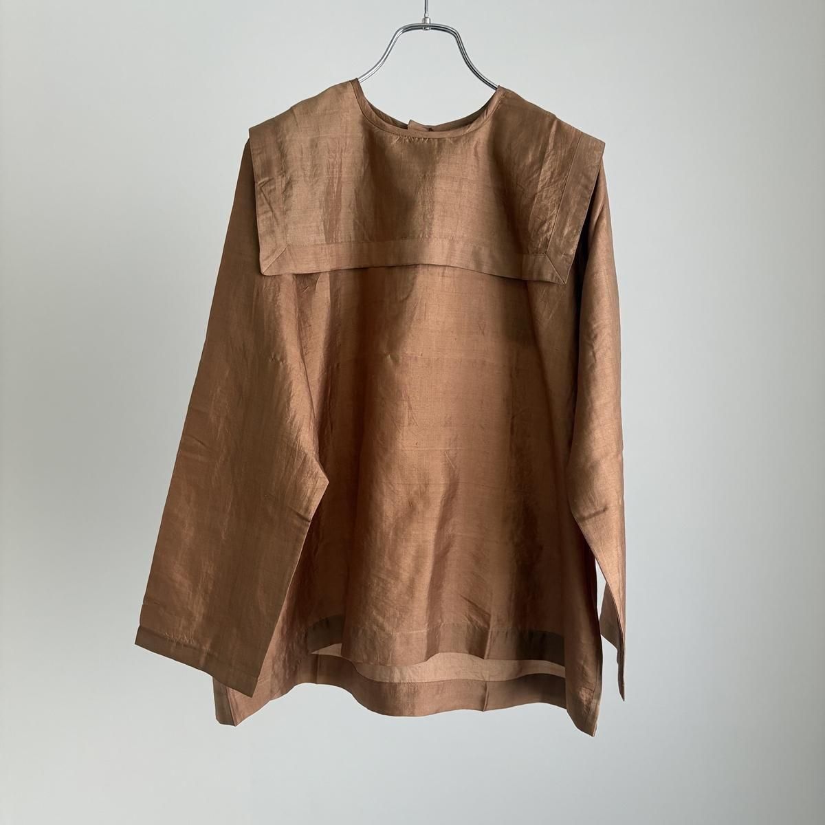 トップス BUNON Silk Back button blouse & gilet Silk Back button blouse&gilet（2color） - poooL (online shop)
