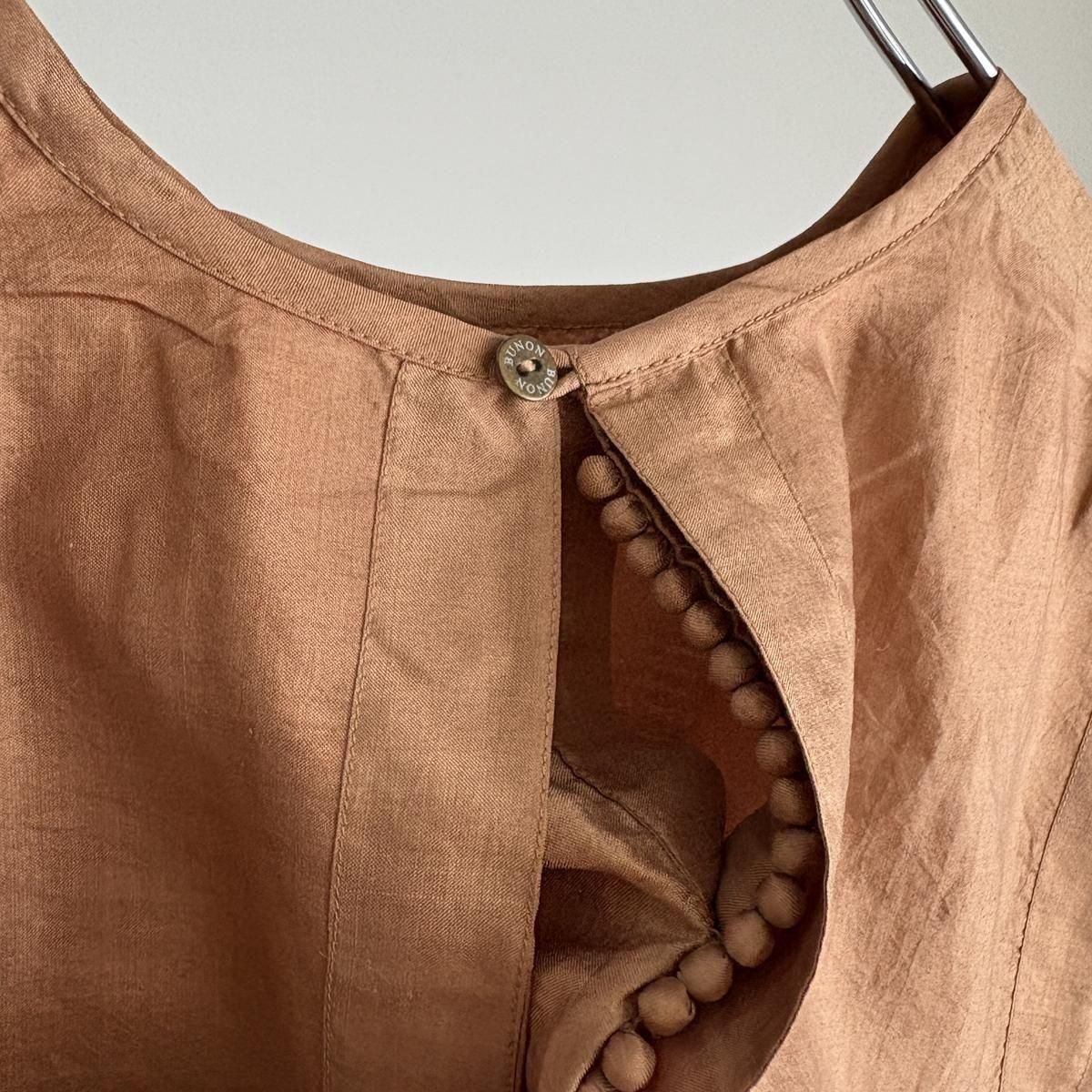 トップス BUNON Silk Back button blouse & gilet Silk Back button blouse&gilet（2color） - poooL (online shop)