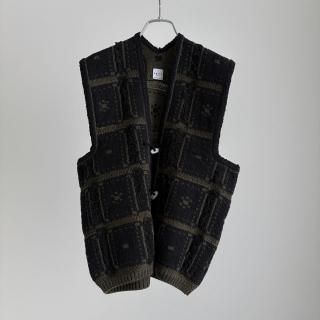 ONICA blocked-jacquard vest /Oni-055*KN#IT