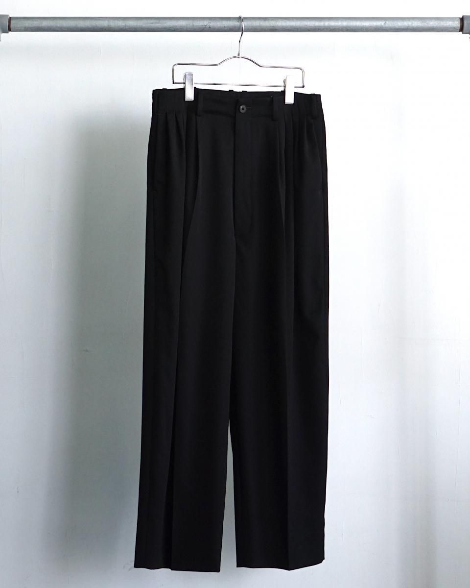 25AW nonnotte Draping 5-Tuck Wide Trousers (Wool Gabardine