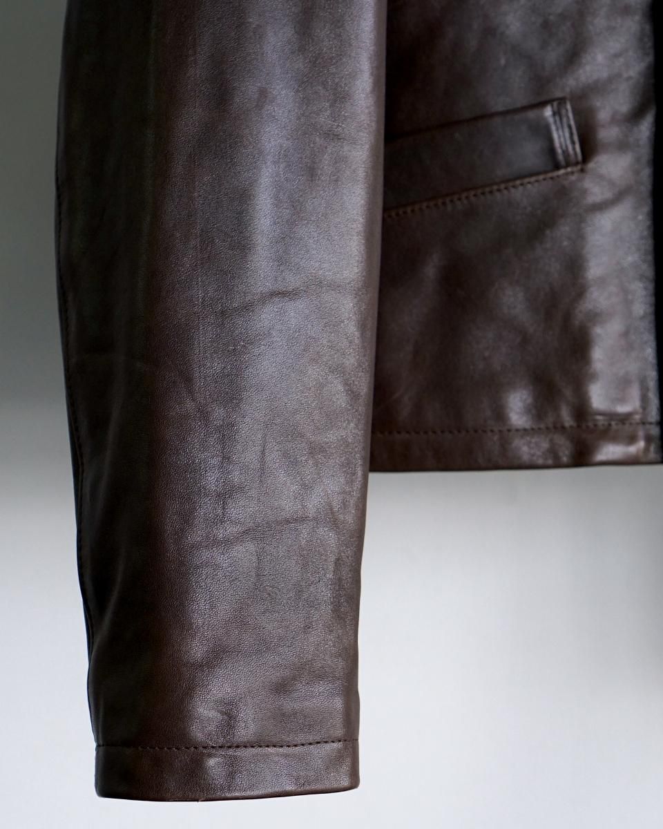 ジャケット・アウター AURALEE 25AW HEAVY LAMB LEATHER BLOUSON 25AW AURALEE HEAVY LAMB LEATHER BLOUSON / A25AB02LA*LE#GH