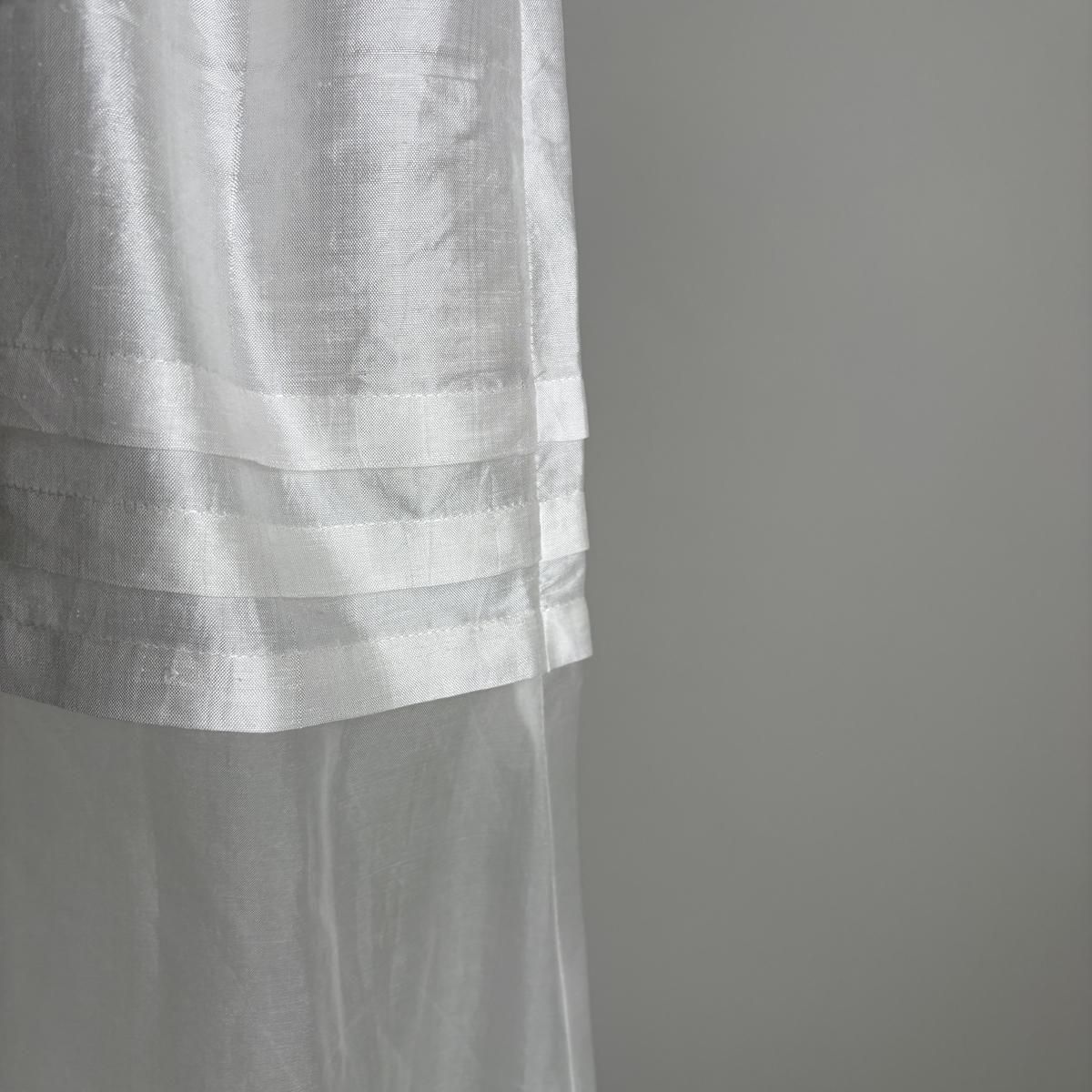BUNON Khadi Silk Organdy & Embroidery Combination Dress