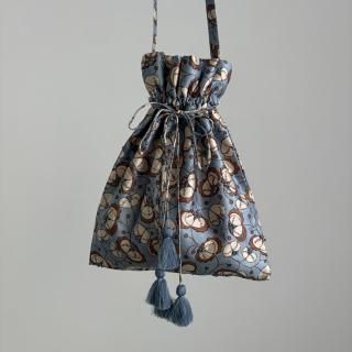 BUNON Embroidery Drawstring Shoulder Bag/BN2565*BG#IT