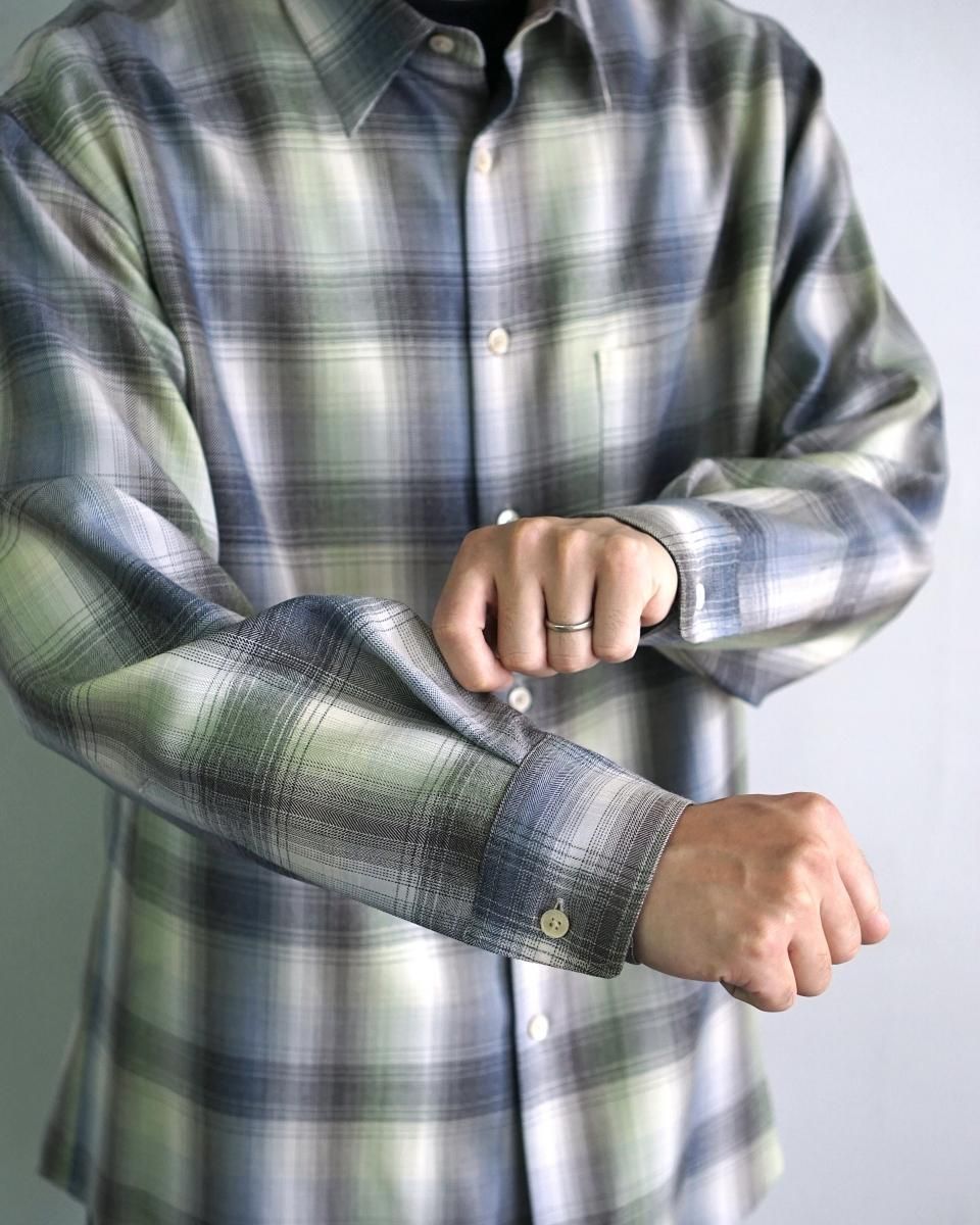 トップス AURALEE25AW SUPER LIGHT WOOL CHECK SHIRT 25AW AURALEE SUPER LIGHT WOOL CHECK SHIRT / A25AS01LC *SL#GH