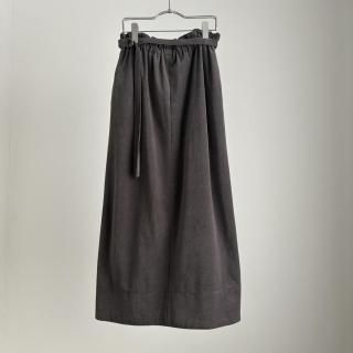 10 HANDCRAFTED MODERN velour pencil skirt /033*SK#IT