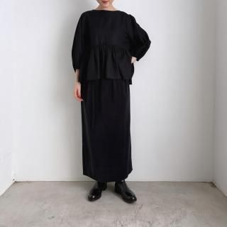 10 HANDCRAFTED MODERN velour pencil skirt /033*SK#IT