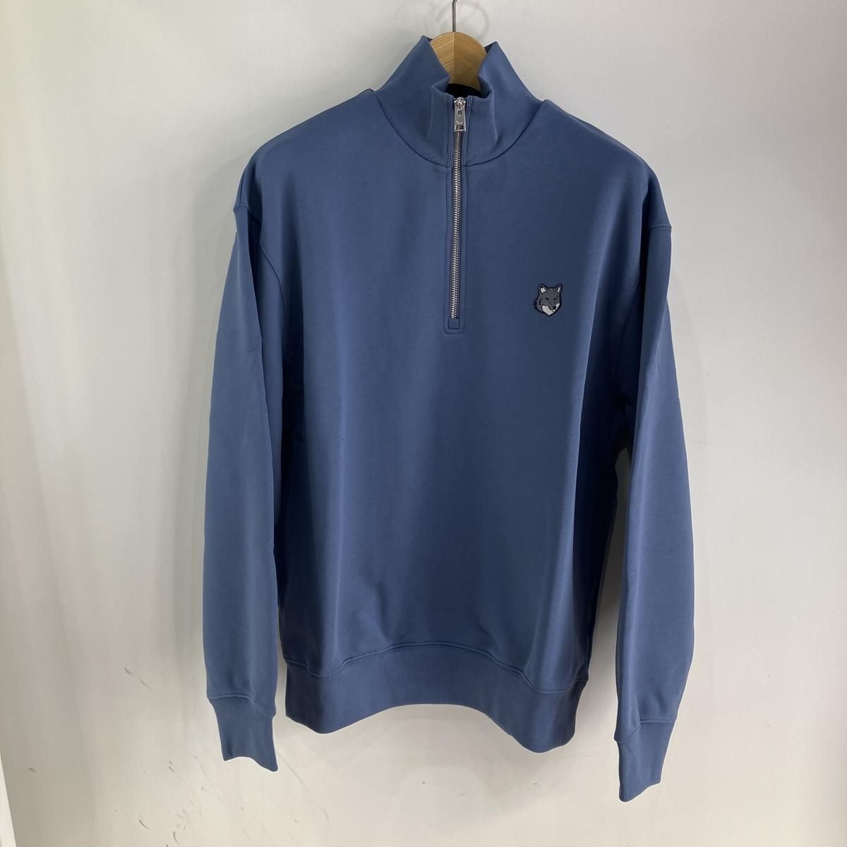 メゾンキツネ ボールドフォックス ハーフジップ長袖スウエット