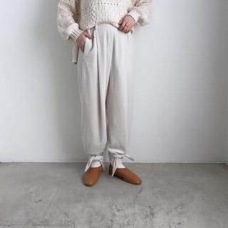 10 HANDCRAFTED MODERN velour ribbon pants/0034*PT#IT